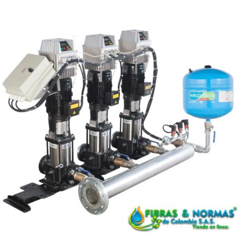 PRESURIZADOR TRÍPLEX PRESIÓN CONSTANTE, 7.5 HP, 3 FASES, 230 VOLTS, BOMBAS T6 XE75-4 Y VARIADORES FDRIVE2325-TT
