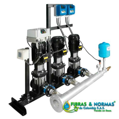 PRESURIZADOR TRÍPLEX PRESIÓN CONSTANTE, 15HP, 3 FASES, 440 VOLTS, BOMBAS T10 X150-4-2, 1 VARIADOR F-DRIVE Y 2 PROCONTROL