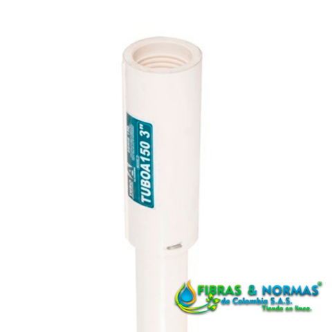 TUBO PARA COLUMNA ALTAMIRA, SERIE 150, CONSTRUIDO DE UPVC, 1.5" DIÁMETRO, 3 METROS DE LARGO