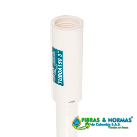 TUBO PARA COLUMNA ALTAMIRA, SERIE 150, CONSTRUIDO DE UPVC, 1.5" DIÁMETRO, 3 METROS DE LARGO