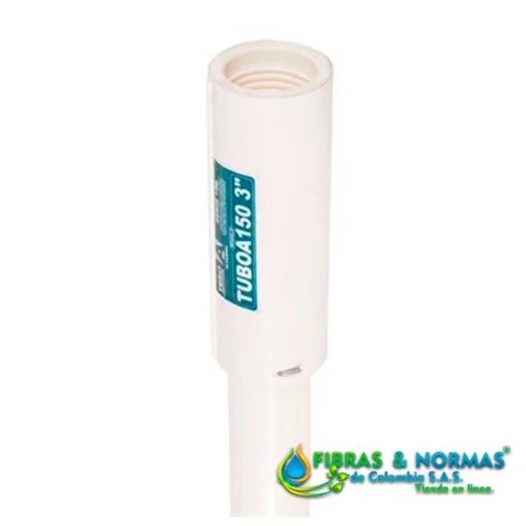 TUBO PARA COLUMNA ALTAMIRA, SERIE 150, CONSTRUIDO DE UPVC, 4" DIÁMETRO, 3 METROS DE LARGO