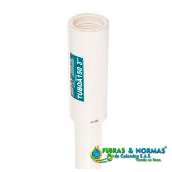 TUBO PARA COLUMNA ALTAMIRA, SERIE 150, CONSTRUIDO DE UPVC, 3" DIÁMETRO, 3 METROS DE LARGO