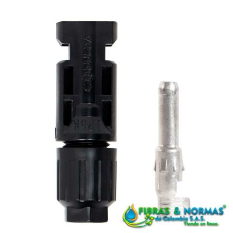 CONECTOR HEMBRA PARA CABLE DE USO RUDO TIPO MC4 CALIBRE 10 Y 12