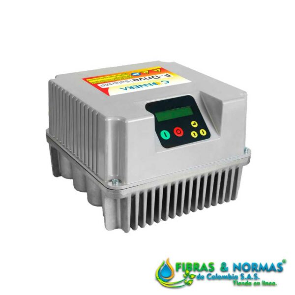VARIADOR DE FRECUENCIA HIDROCONTROL F-DRIVE SOLARMP, 170-850VCD /3X190-520VCA, PARA MOTOBOMBA 3F, 18A, 5HP-230V Ó 10HP-460V