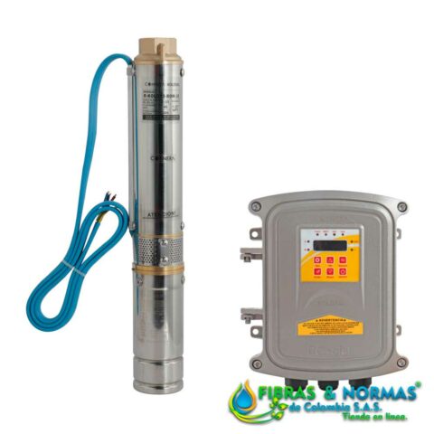 SISTEMA SUMERGIBLE PARA APLICACIONES EN BOMBEO SOLAR, CONNERA, SERIE KOLOSAL, 35 M, 3" DIÁMETRO, 300 WATTS, 24 VCD
