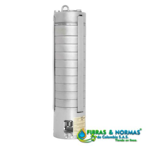 BOMBA SUMERGIBLE ALTAMIRA SERIE KOR, 1.2 LPS, ACERO INOXIDABLE, 23 ETAPAS, DESCARGA 1.25", 3 HP, NEMA 4"