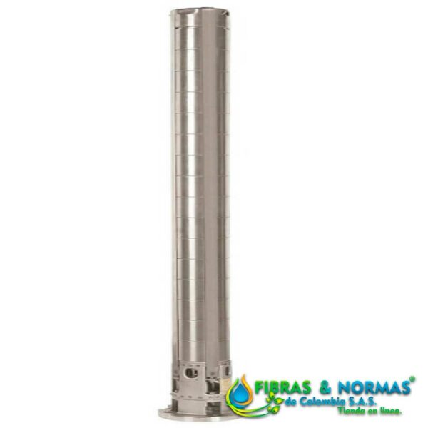 BOMBA SUMERGIBLE ALTAMIRA SERIE KOR, 3 LPS, ACERO INOXIDABLE, 44 ETAPAS, DESCARGA 2", 15 HP, NEMA 6"