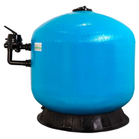 FILTRO DE ARENA PARA PISCINA CONSTRUIDO EN FIBRA DE VIDRIO MARCA PANDA DE 56" PARA UN FLUJO MÁXIMO DE 251 GPM