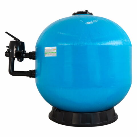 FILTRO DE ARENA PARA PISCINA CONSTRUIDO EN FIBRA DE VIDRIO MARCA PANDA DE 48" PARA UN FLUJO MÁXIMO DE 232 GPM