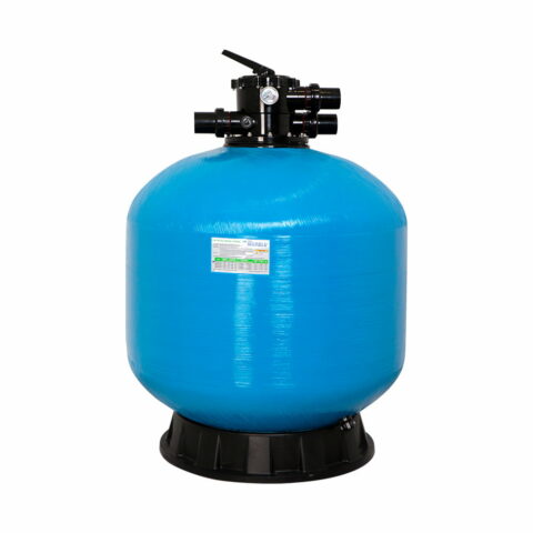 FILTRO DE ARENA PARA PISCINA CONSTRUIDO EN FIBRA DE VIDRIO MARCA PANDA DE 36" PARA UN FLUJO MÁXIMO DE 137 GPM