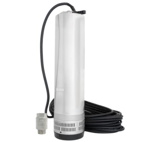 MOTOBOMBA SUMERGIBLE ESPA, SERIE ACUARIA 27, 102.2 LPM, 27 GPM, ACERO INOXIDABLE, DESCARGA 1", 1.5HP, 3F (Trifásica), 230V