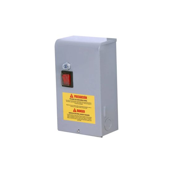 CAJA DE CONTROL ALTAMIRA PARA MOTOR SUMERGIBLE MONOFÁSICO, 1/2 HP, 1 FASE, 230 VOLTS, CON INTERRUPTOR ON/OFF