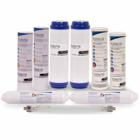 KIT DE MANTENIMIENTO PURIKOR, 12 MESES, PARA ÓSMOSIS INVERSA 100G/400G Y UV (6W)