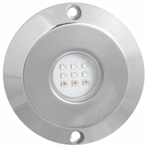 LÁMPARA LED PANDA DELUXE RGB, 18W, 12VCD, ACERO INOXIDABLE 316