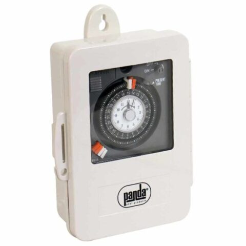 INTERRUPTOR DE TIEMPO ANALÓGICO PANDA KROSS, 110/230V, CON BATERÍA DE RESPALDO