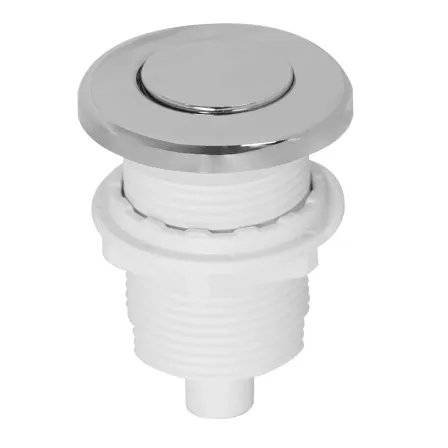 BOTÓN NEUMÁTICO PANDA PARA SISTEMAS DE PISCINA E HIDROMASAJE, 1", ACABADO CROMADO