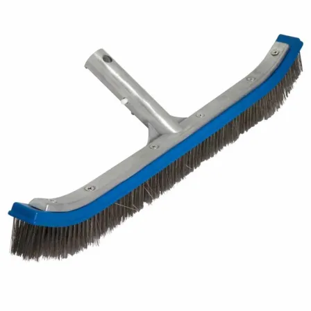 CEPILLO INDUSTRIAL PANDA DE ACERO INOXIDABLE PARA PISCINAS, 18" (CURVO)