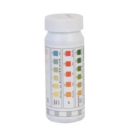 TIRAS REACTIVAS 5 EN 1 PANDA PARA ANÁLISIS DE AGUA (50 TIRAS)