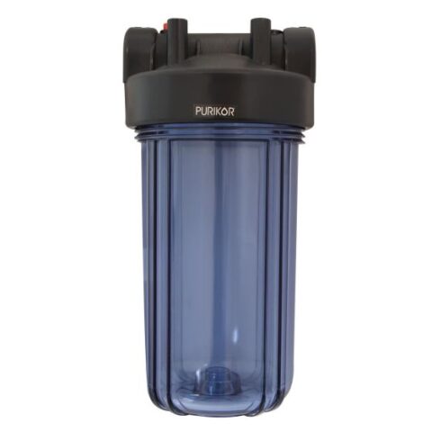 PORTAFILTRO PURIKOR TRANSPARENTE – 10" X 4.5" CON CONEXIÓN 1" HEMBRA