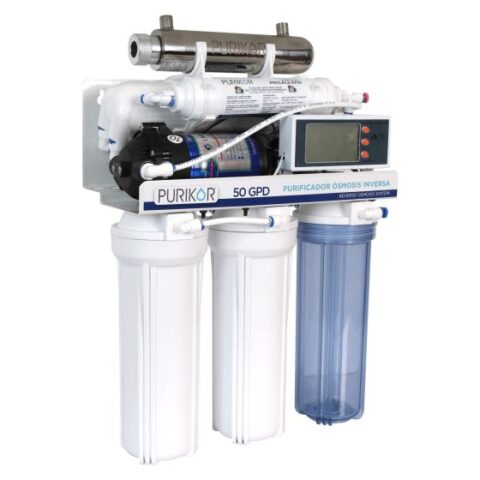 SISTEMA DE ÓSMOSIS INVERSA PURIKOR POU – 6 ETAPAS CON LÁMPARA UV