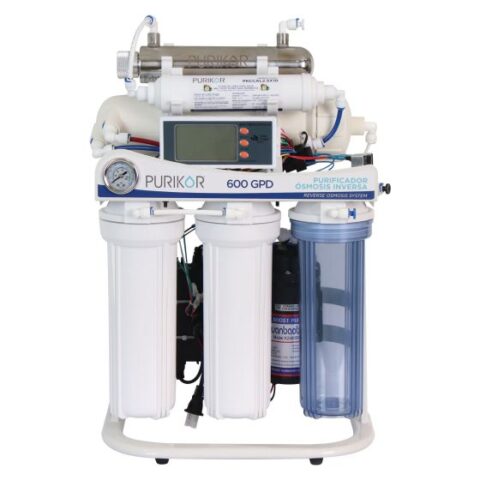 SISTEMA DE ÓSMOSIS INVERSA PURIKOR POU – 600 GPD CON LÁMPARA UV