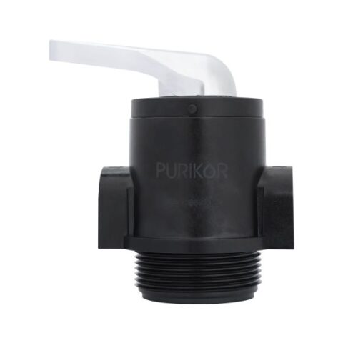 VÁLVULA MANUAL PURIKOR PARA SISTEMAS DE FILTRACIÓN SERIE PKVM, 2.5" NPSM, 17.6 GPM