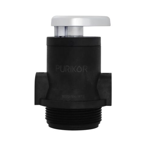 VÁLVULA MANUAL PARA FILTRACIÓN PURIKOR SERIE PKVM, 2.5" NPSM, 8.8 GPM , 140 x 100 mm
