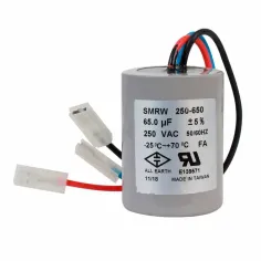 CAPACITOR DE TRABAJO 65MF ±5% 250V (REFACCIÓN) PARA CAJA DE CONTROL AQUA PAK (0.5 HP)