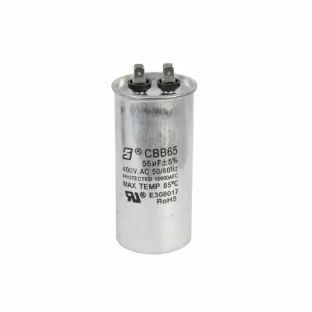 CAPACITOR DE TRABAJO 55MF ±5% 400V (REFACCIÓN) PARA CAJA DE CONTROL AQUA PAK (3 HP)